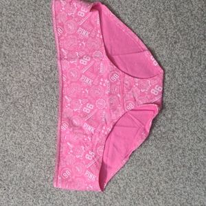 1 pair PINK collegiate panties -- hipster size L